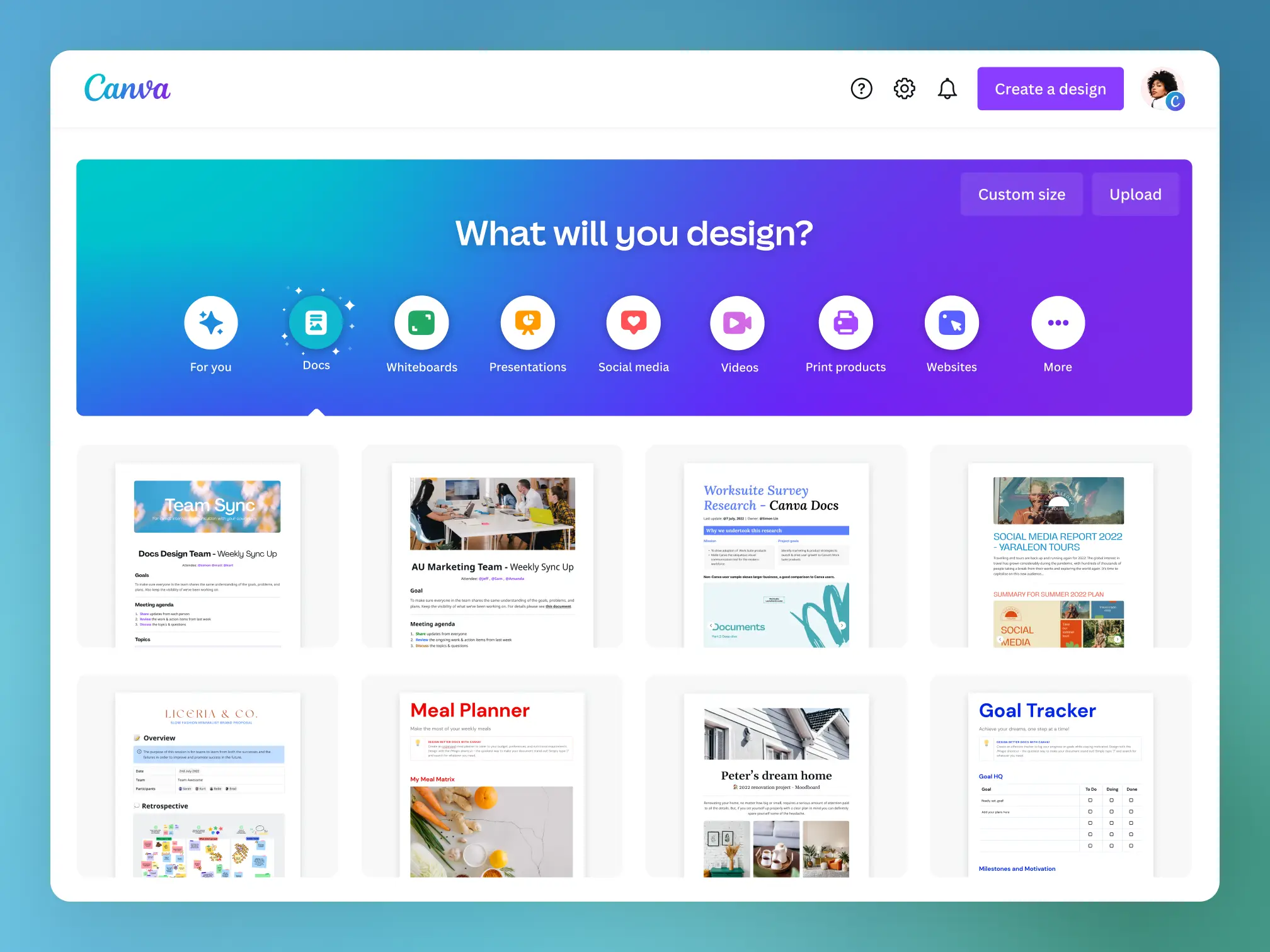 Canva Pro dashboard review showing templates and tools