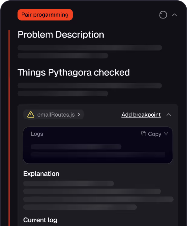 Command output during a one-click deployment in Pythagora