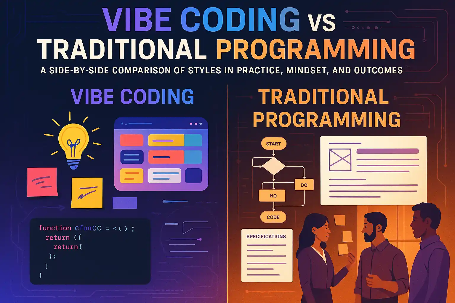 Vibe coding vs traditional programming