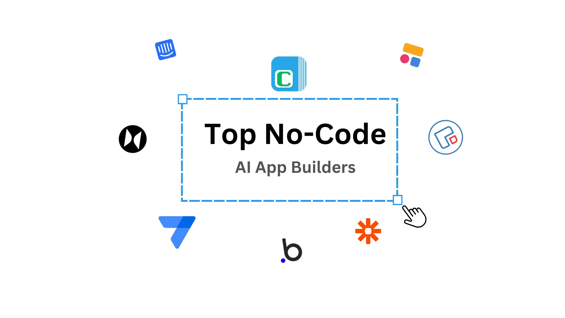 Visual representation of no-code automation with connected app icons