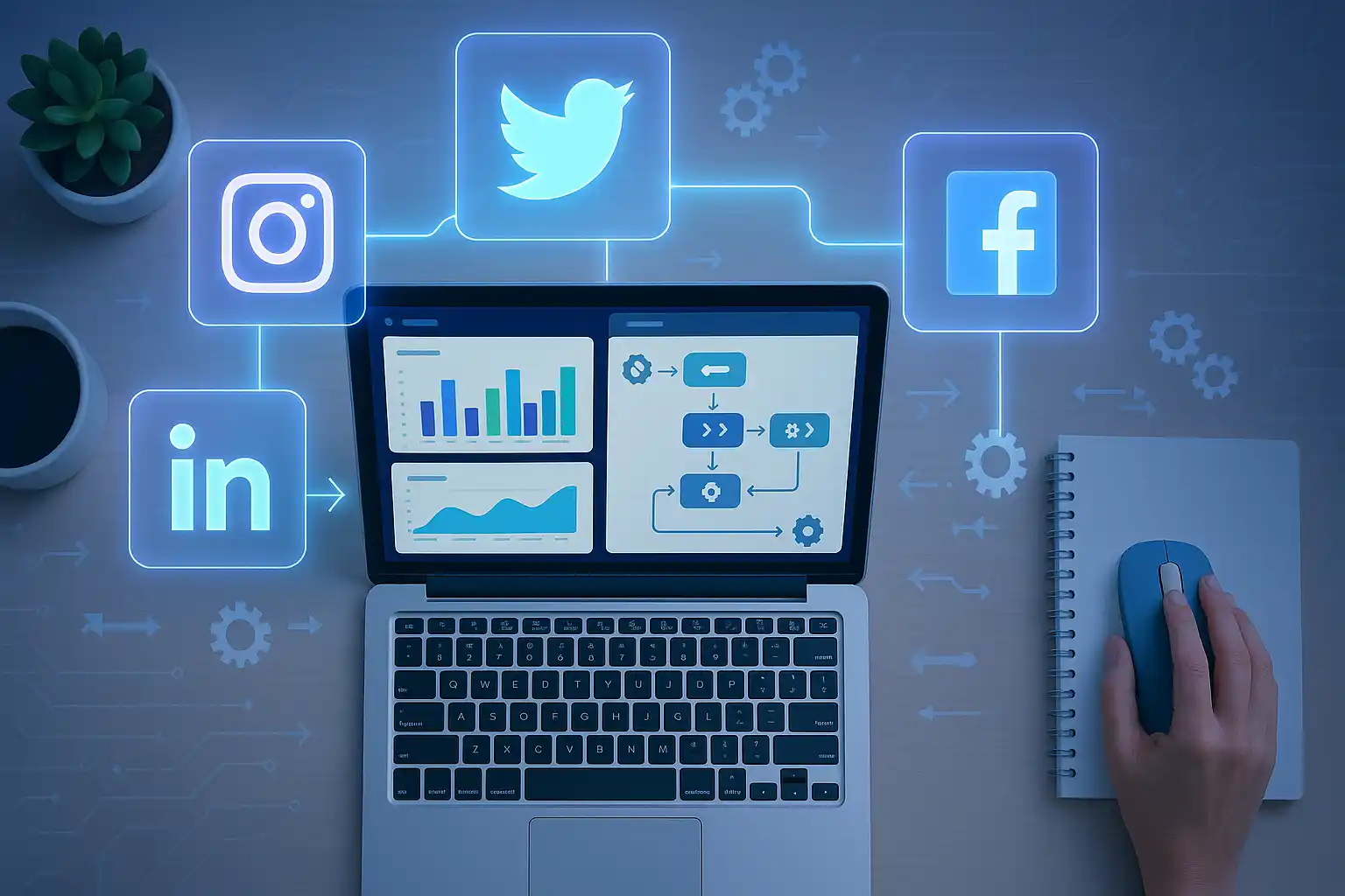 Social media workflow ocoya