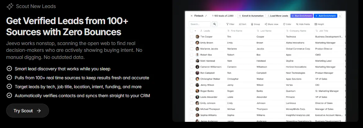 Get verified leads with AI automation