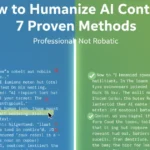 How to Humanize AI Content (7 Proven Methods)