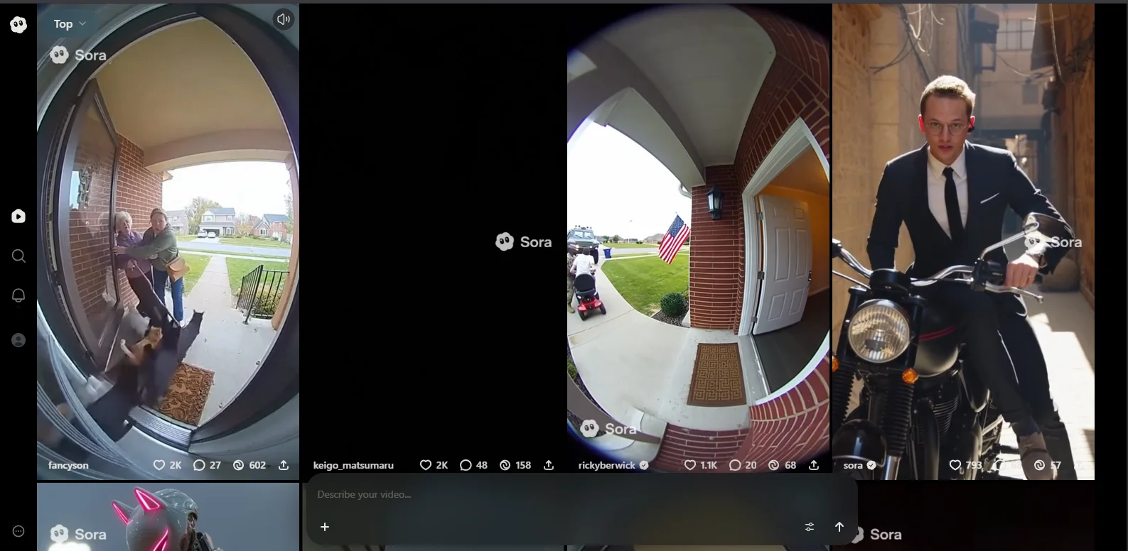 Sora 2 interface showing OpenAI's revolutionary text-to-video AI platform