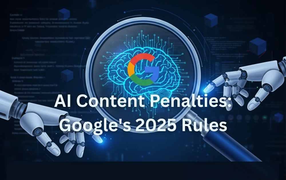 Ai content penalties googles 2025 rules