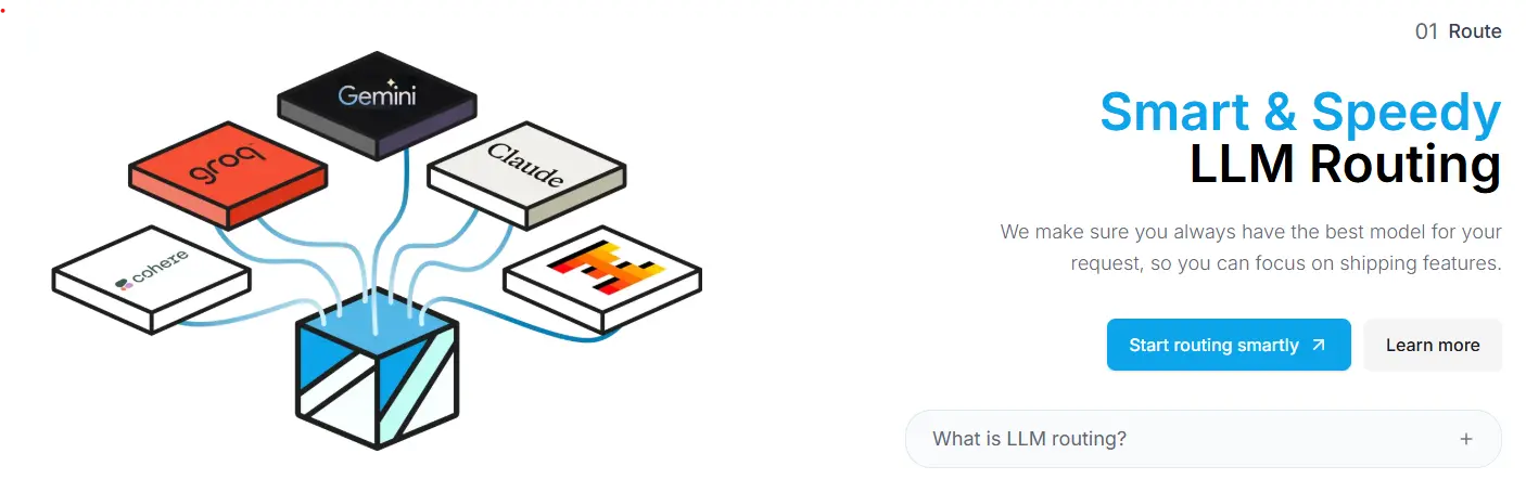 Helicone AI LLM routing dashboard showing intelligent traffic distribution and failover configuration