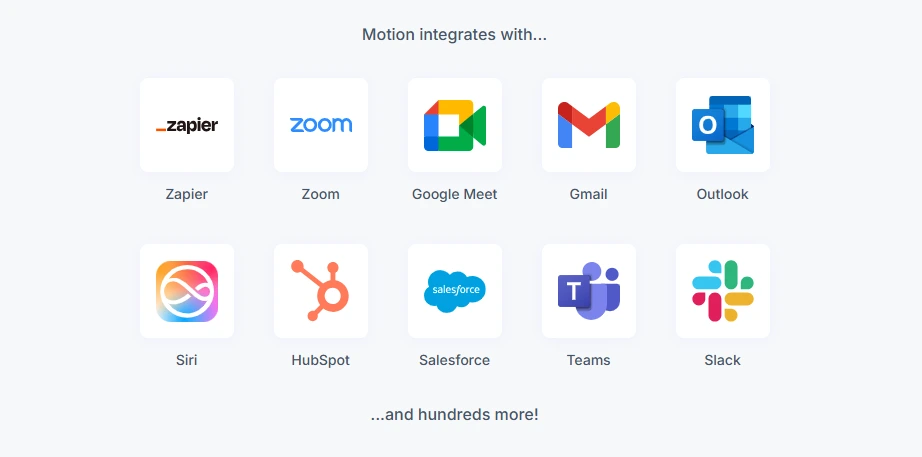 ClickUp's extensive integration ecosystem showing connections with over 100 popular business tools and applications