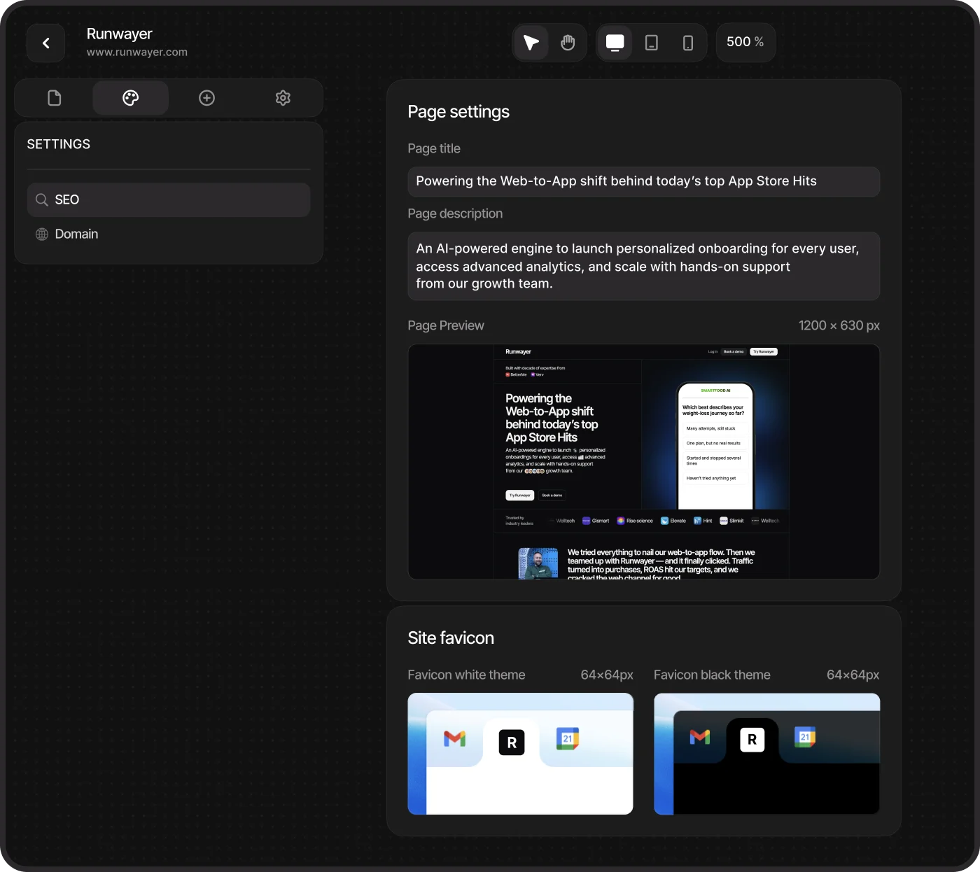 Loki.build SEO optimization features