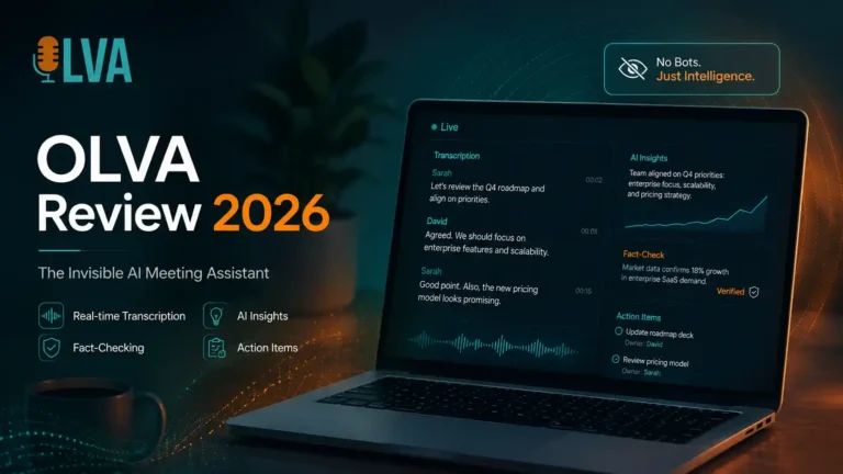 OLVA Review 2026: The Bot Free AI Meeting Assistant That Talks You Through Live Conversations